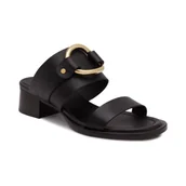 Klapki i japonki damskie - See By Chloé Skórzane klapki HANA - miniaturka - grafika 1