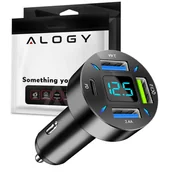 Ładowarki do telefonów - Ładowarka samochodowa Alogy Car Charger 66W 3x USB 1x USB-C Typ C Szybkie ładowanie Quick Charge QC 3.0 PD - miniaturka - grafika 1