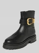 Botki damskie - Kozaki ze sprzączką - miniaturka - grafika 1