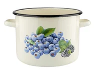 Garnki - GARNEK EMALIOWANY PROSTY B/P BORÓWKA 22CM 6L UA 000-GAR-16176/2 - miniaturka - grafika 1