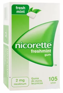 McNeil Nicorette Freshmint 2mg 105 szt. - Rzucanie palenia - miniaturka - grafika 1