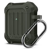 Akcesoria do słuchawek - Apple SPIGEN SPIGEN TOUGH ARMOR Etui ochronne do AIRPODS zielone 13722 - miniaturka - grafika 1