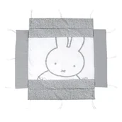 Ochraniacze do łóżeczka - Biały/szary ochraniacz do łóżeczka z mieszanki bawełny 96 cm Miffy – Roba - miniaturka - grafika 1