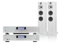 Zestawy stereo - Rotel A12 MKII (srebrny) + CD14 MKII (srebrny) + 603 S3 (biały) - miniaturka - grafika 1