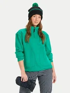 Bluzy damskie - Roxy Polar Moonrising ERJFT04972 Zielony Regular Fit - miniaturka - grafika 1