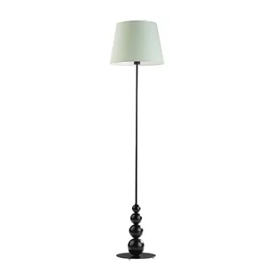 Lysne Lampa podłogowa LIZBONA abażur miętowy stelaż czarny 1741004 - Lampy stojące - miniaturka - grafika 1