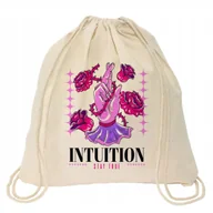Plecaki worki - Worek Eko Beżowy Na Prezent Rose INTUITION Wzory - miniaturka - grafika 1