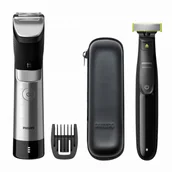 Trymery - Trymer Philips BT9810/90 OneBlade QP2530 Zestaw - miniaturka - grafika 1
