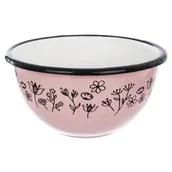 Miski i półmiski - Orion Miska miseczka emaliowana LOUKA RÓŻOWA 12 cm 0,5L 124780 - miniaturka - grafika 1