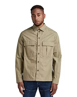 G-STAR RAW Męska koszula Utility Relaxed, Wielokolorowy (Army Green Htr D21080-c903-9210), XL - Koszule męskie - miniaturka - grafika 1
