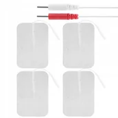 Masażery - Elektrody Żelowe Tens Ems 5X9 Cm Nakładki Pady Do Elektrostymulatora 4 Szt - miniaturka - grafika 1