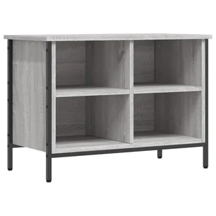 vidaXL Stojak na buty szary Sonoma 69x35x50 cm Materiał drewnopochodny - Szafki na buty vidaXL Stojak na buty szary Sonoma 69x35x50 cm Materiał drewnopochodny - Szafki na buty - miniaturka - grafika 1