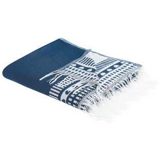 Koc 130 x 170 cm niebieski TARLAY - Koce - miniaturka - grafika 1