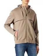 Apaszki i szaliki damskie - BOSS Męska sybrique bluza z kapturem z mieszanki bawełny z odpinanym szalikiem na twarz, Jasny/pastelowy zielon334, XL - miniaturka - grafika 1