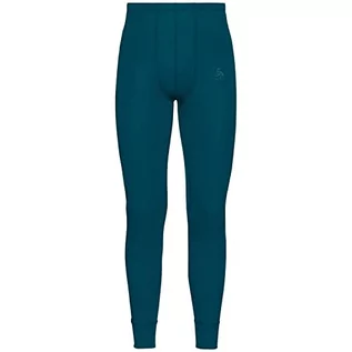 Legginsy - ODLO Męskie legginsy Bl Bottom Long Active Warm Eco niebieski Deep Dive XXL 159122 - grafika 1