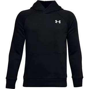 Under Armour Bluza UA RIVAL COTTON HOODIE-BLK - M 1357591-001_M - Bluzy dla dziewczynek - miniaturka - grafika 1