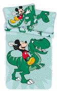 Pościel dla dzieci - JF Pościel Dziecięca 100x135 + 40x60 Myszka Miki Mickey "Dino" - BABY Mickey "Dino" - miniaturka - grafika 1