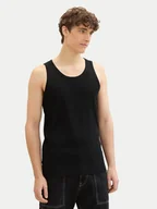 Koszulki męskie - Tom Tailor Denim Tank top 1042035 Czarny Regular Fit - miniaturka - grafika 1