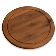 Deski do krojenia - Okrągła deska o serwowania, ciemny bambus, Ø 26 cm - miniaturka - grafika 1