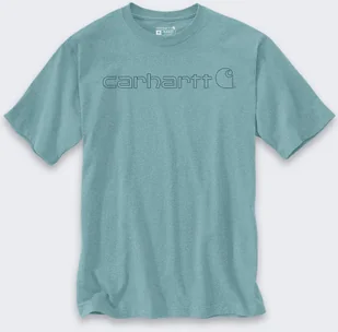 Koszulka Carhartt Dearborn Relaxed Logo SummerBlue - Koszulki męskie - miniaturka - grafika 1