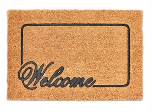 Wycieraczka Kokos Pod Drzwi 60X40 Welcome Czarna - Wycieraczki - miniaturka - grafika 1