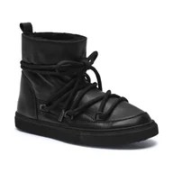 Buty zimowe męskie - INUIKII Skórzane śniegowce z dodatkiem wełny - miniaturka - grafika 1