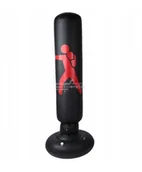 Worki treningowe - Worek Bokserski Dmuchany Treningowy Stojący (Czarny) Perfectlife - miniaturka - grafika 1