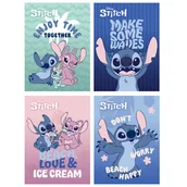 Zeszyty szkolne - 4 SZT. X ZESZYT A5, 16 KARTEK, W TRZY LINIE, STITCH, UNIPAP KAŻDY INNY - miniaturka - grafika 1