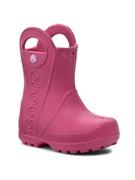 Buty dla dziewczynek - Crocs Kalosze Handle It Rain Boot Kids 12803 Różowy - miniaturka - grafika 1