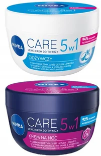 Krem do twarzy odżywczy NIVEA CARE 5w1 mix 2x100ml - Kremy do twarzy - miniaturka - grafika 1