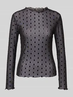 Bluzka o kroju slim fit z półgolfem model ‘JULIET’ - Bluzki damskie - miniaturka - grafika 1