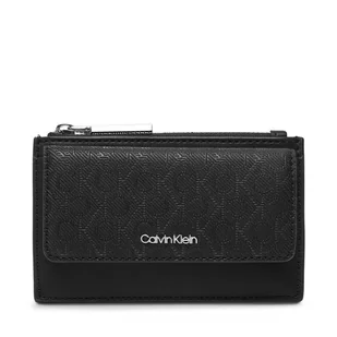 Etui na karty kredytowe Calvin Klein Ck Must Aop Cc Holder W Zip LV04F1036G Czarny - Etui na dokumenty i karty - miniaturka - grafika 1