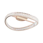 Lampy sufitowe - Kryształowa, złota lampa sufitowa LED MX3317-1-3GT z serii GANO - miniaturka - grafika 1