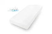 Prześcieradła dla dzieci - Babymatex Prześcieradło nieprzemakalne jersey z gumką 80/160 Białe - miniaturka - grafika 1
