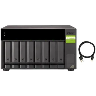 QNAP 8-bay desktop USB-C 3.1 Gen2 10Gbps JBOD expansion unit with a TL-D800C - Serwery plików NAS i macierze dyskowe - miniaturka - grafika 1