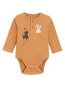 Body dla niemowląt - COOL CLUB Body w kolorze jasnobrązowym - miniaturka - grafika 1