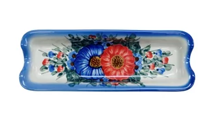 Ceramiczna tacka na kukurydzę Ceramika Bolesławiec - Tace i patery - miniaturka - grafika 1