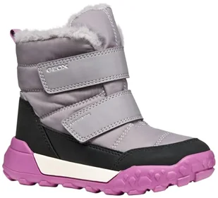 Geox J TREKKYUP Girl B AB Ankle Boot, szare/fioletowe, 28 EU, Szary Purple, 28 EU - Buty dla dziewczynek - miniaturka - grafika 1
