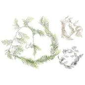 Ozdoby bożonarodzeniowe - Girlanda ozdobna liście 160 cm mix - miniaturka - grafika 1