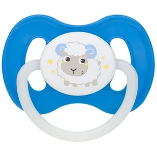 Canpol babies CANPOL SMOCZEK KAUCZUKOWY SYMETRYCZNY ""BUNNY&COMPANY"" 618 MIESIĘCY NIEBIESKI CAN 23/269_BLU - Smoczki uspokajające - miniaturka - grafika 1
