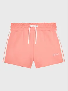 Guess Szorty sportowe J3GD20 KBO62 Różowy Relaxed Fit - Spodenki damskie - miniaturka - grafika 1