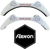 Akcesoria jeździeckie - Flex-on Wstawki magnetyczne górne do strzemion ADULT konik logo - miniaturka - grafika 1