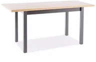Stoły - Stół do kuchni ADAM 100140x60 dąb artisan/czarny Signal - miniaturka - grafika 1