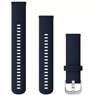 Akcesoria do smartwatchy - GARMIN Quick Release Band (22 mm) - ciemnoniebieski z srebrnym sprzętem 010-12932-2A - miniaturka - grafika 1