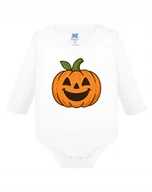 Body dla niemowląt - Body dziecięce białe nadruk z DYNIĄ do szkoły przedszkola na DZIEŃ DYNI 12M - miniaturka - grafika 1