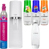 Saturatory - Saturator SodaStream Terra White + jedna butelka + 3x Syrop do Sodastream Pepsi, Mirinda, 7UP - miniaturka - grafika 1