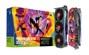 ZOTAC Gaming GeForce RTX 4070 AMP AIRO SPIDER-MAN ZT-D40700F-10SMP - Karty graficzne - miniaturka - grafika 1