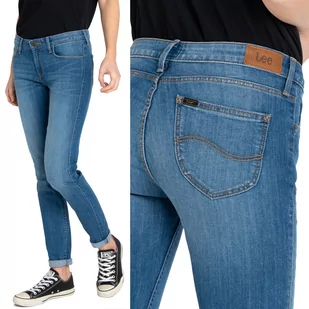 Lee Scarlett Skinny High Blue Rurki W26 L31 - Spodnie damskie - miniaturka - grafika 1