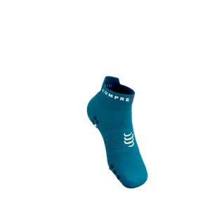 COMPRESSPORT Skarpetki do biegania krótkie ProRacing Socks V4 mosaic blue/magent - Skarpetki sportowe męskie - miniaturka - grafika 2