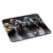 Podkładki pod mysz - PODKŁADKA POD MYSZ Wojownicze Żółwie Ninja + Imię - miniaturka - grafika 1